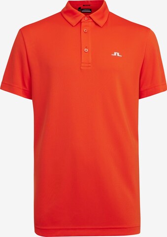 J.Lindeberg - Camiseta funcional en rojo: frente