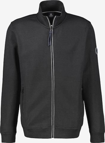 LERROS Zip-Up Hoodie 'Basic' in Black: front