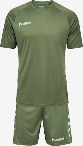 Hummel Tracksuit in Green: front