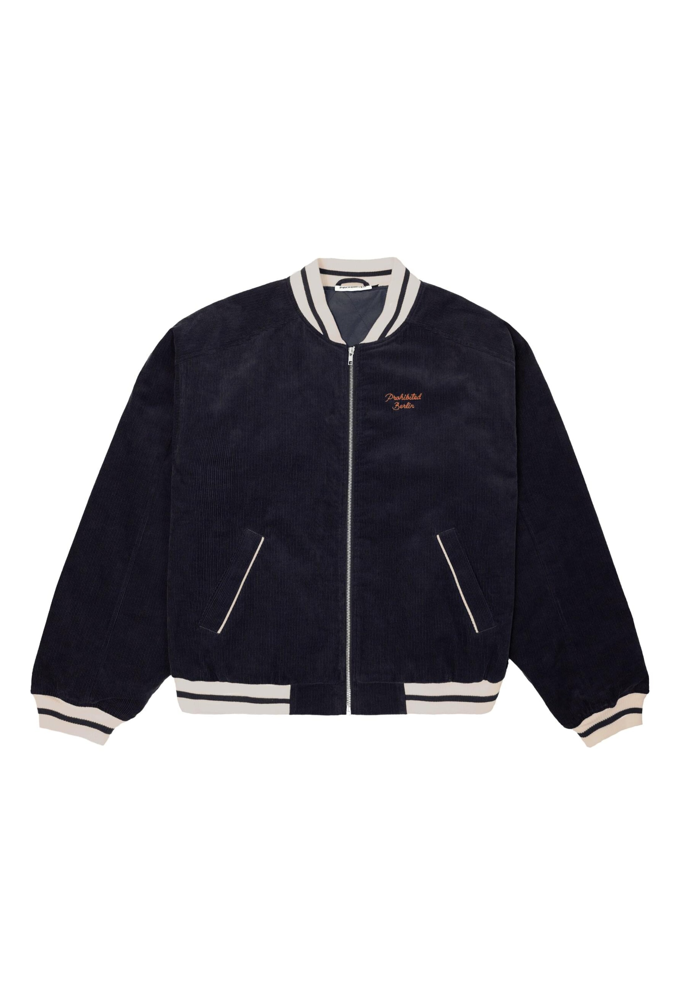 Prohibited Přechodná bunda 'Bloom' – modrá: přední strana