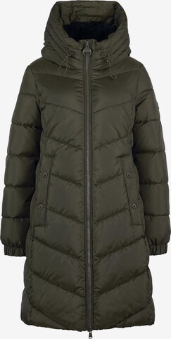 Barbour International Winter Coat in Green: front