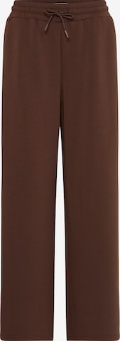 Wide leg Pantaloni 'IHCOZY' de la ICHI pe maro: față