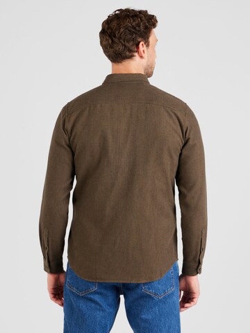 Brava Fabrics Regular fit Button Up Shirt in Green