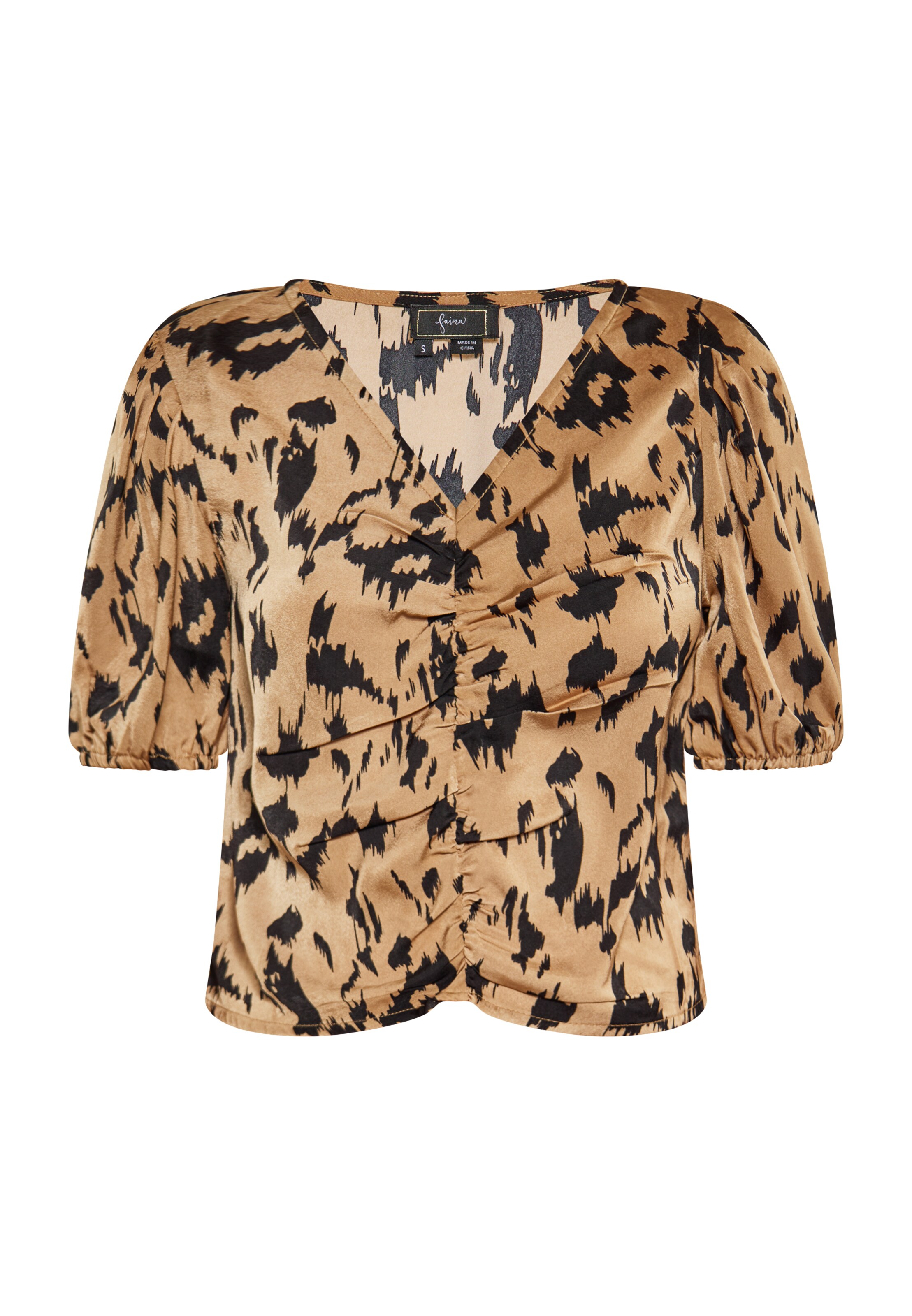 faina Bluse in Braun: Vorderseite