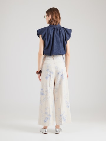 Wide leg Pantaloni con pieghe 'MMUnise' di MOS MOSH in blu