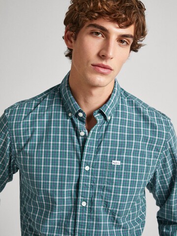 Pepe Jeans Regular fit Button Up Shirt ' PATTON ' in Green