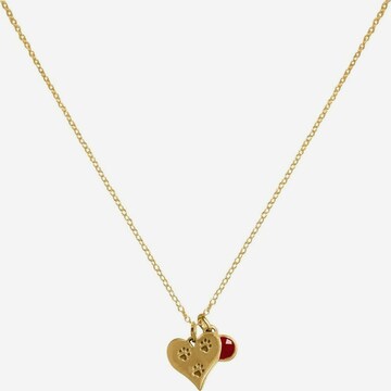 Gemshine Necklace 'Herz Pfotenabdruck' in Gold