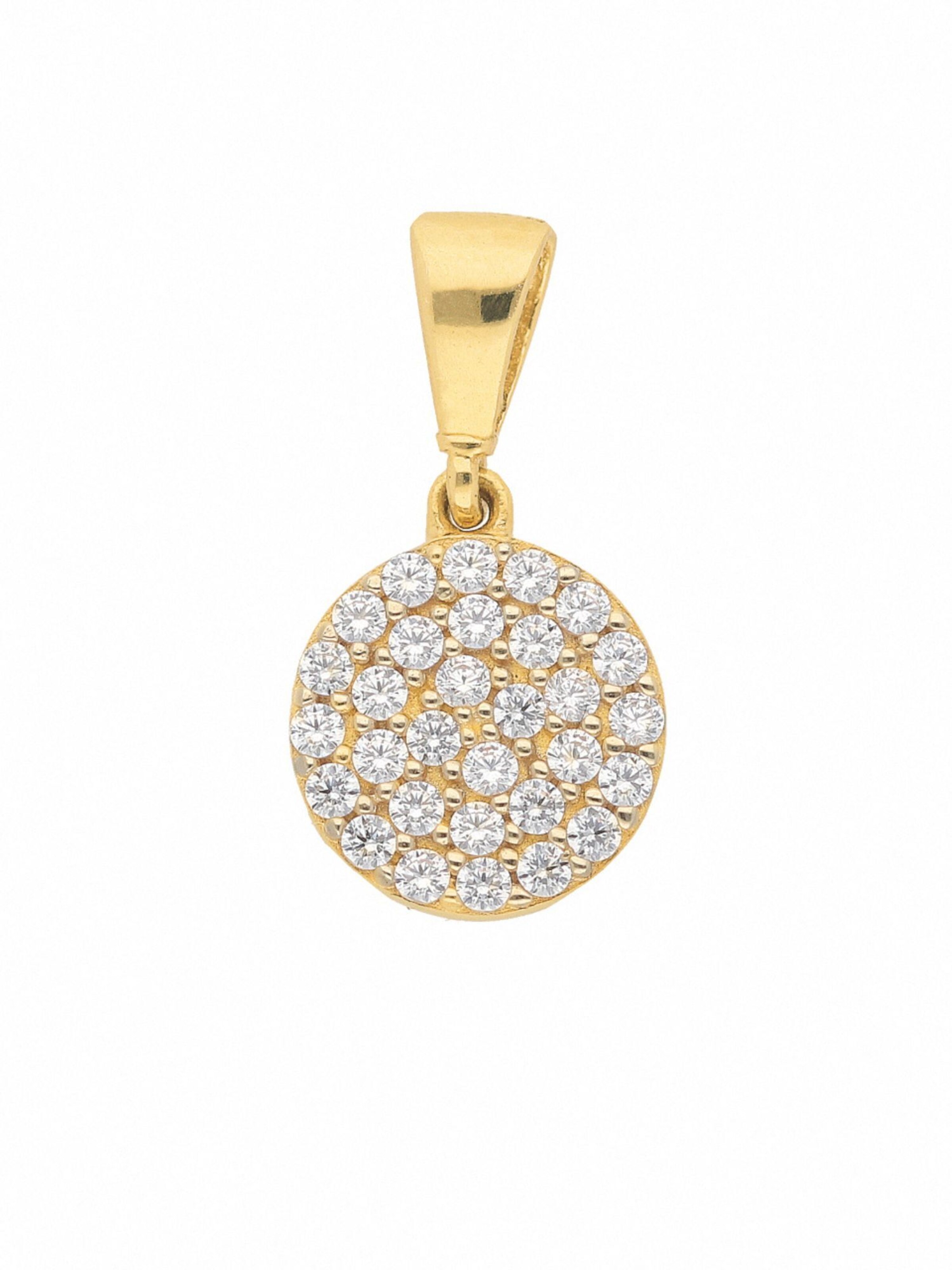 Adelia´s Pendant in Gold: front
