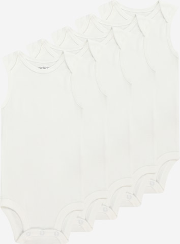 Carter's - Pijama entero/body en blanco: frente