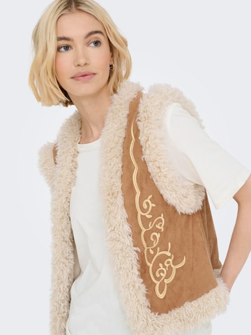 Gilet 'ONLCille' ONLY en marron