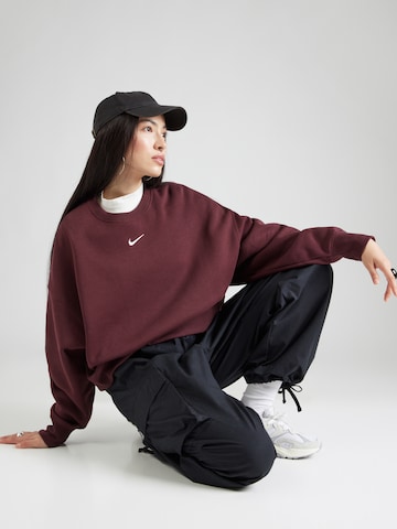 Nike Sportswear Sweatshirt 'Phoenix Fleece' in Red: front