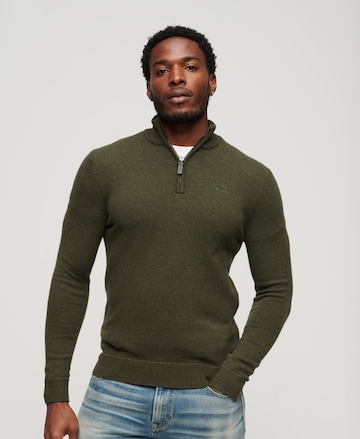 Pullover 'Essential' di Superdry in verde: frontale