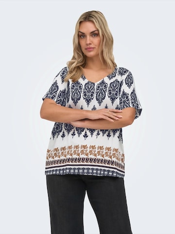 Camicia da donna 'CARHAVANA' di ONLY Carmakoma in bianco: frontale