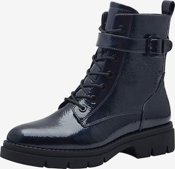 Bottines à lacets Tamaris en bleu : devant