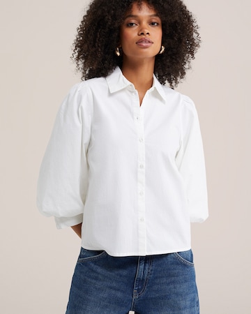WE Fashion Bluza | bela barva: sprednja stran