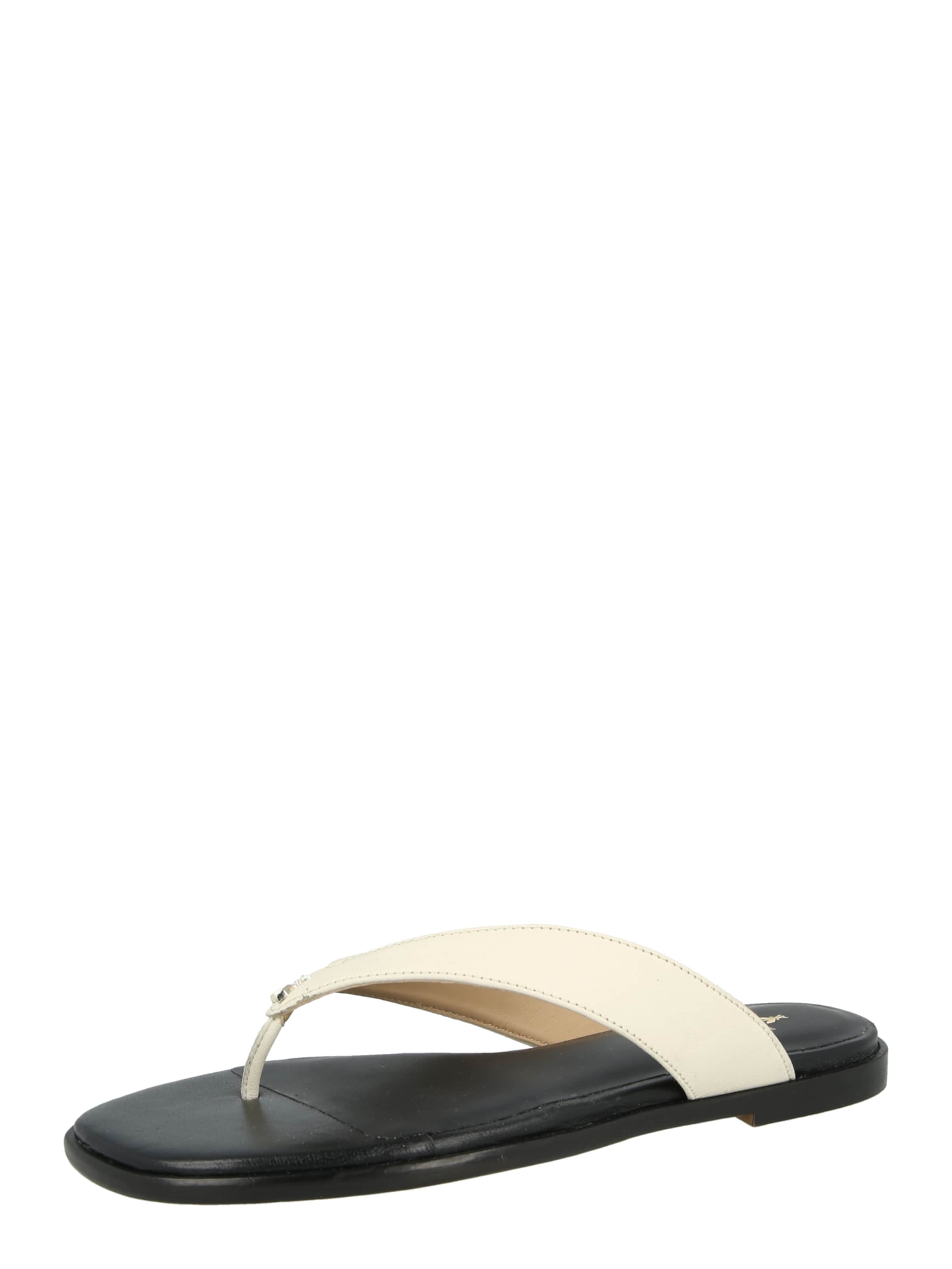 PATRIZIA PEPE T-Bar Sandals in Beige: front