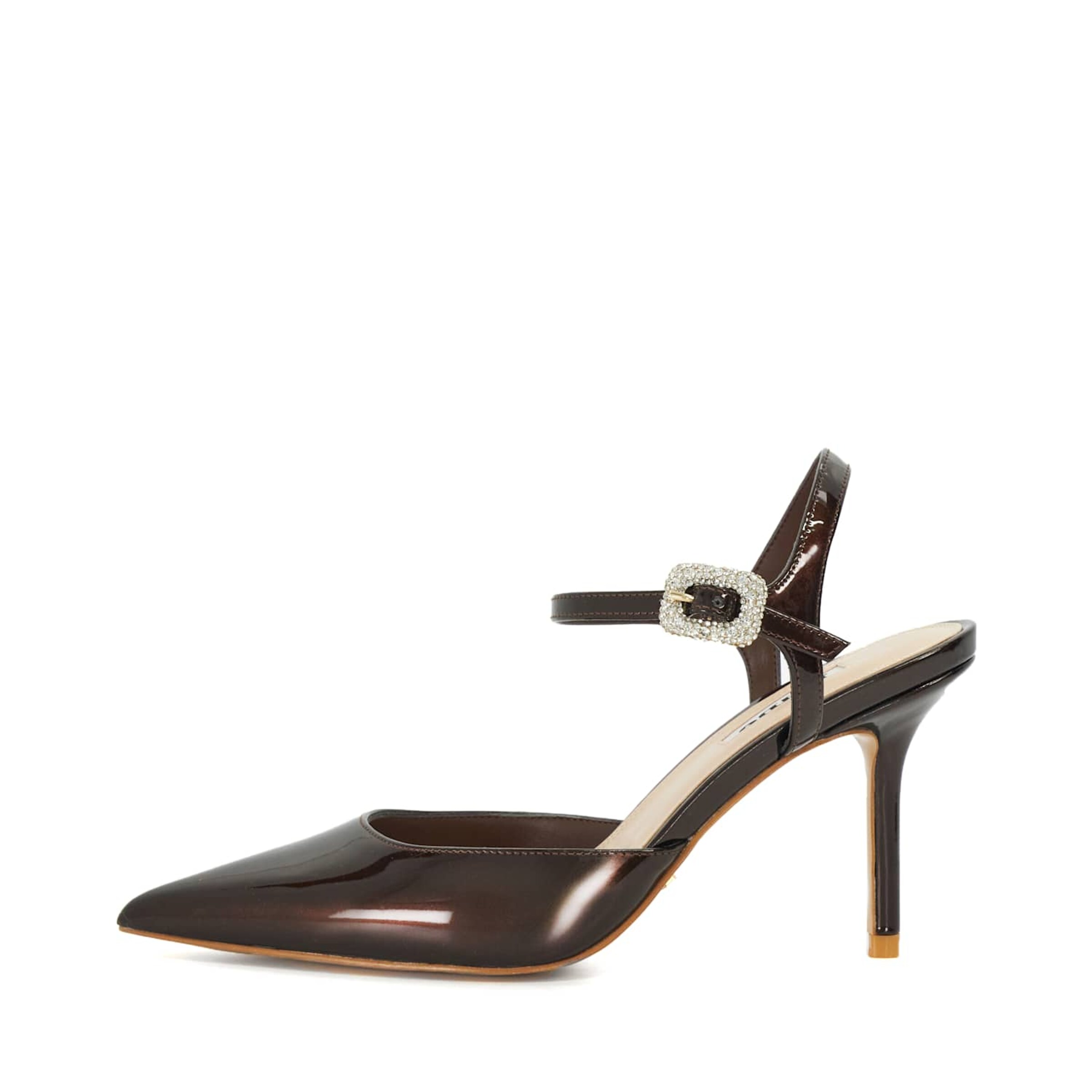 Escarpins à bride arrière 'Channel' Dune LONDON en marron