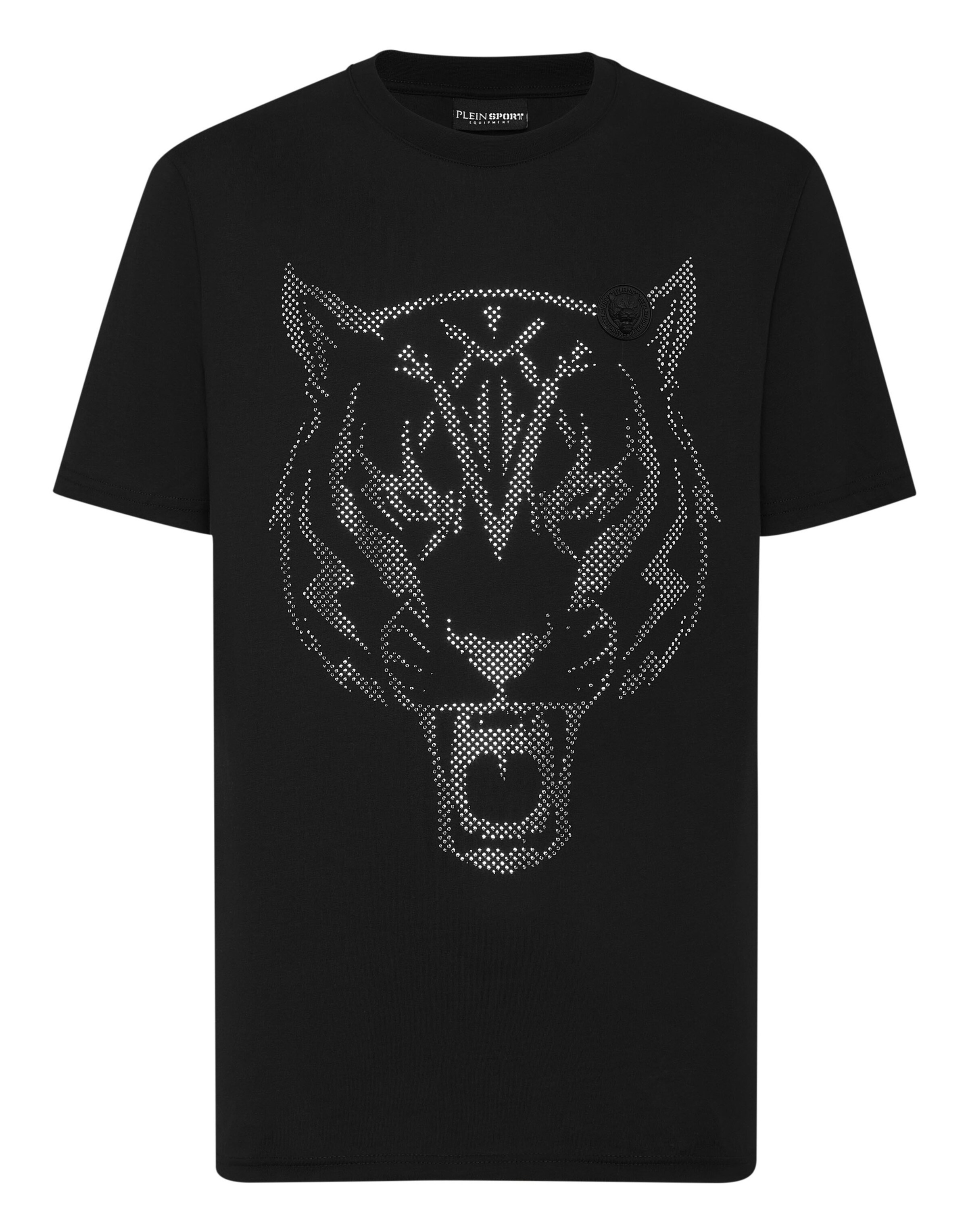 Plein Sport Shirt 'Tiger' in Zwart: voorkant