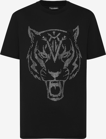 Plein Sport Shirt 'Tiger' in Zwart: voorkant
