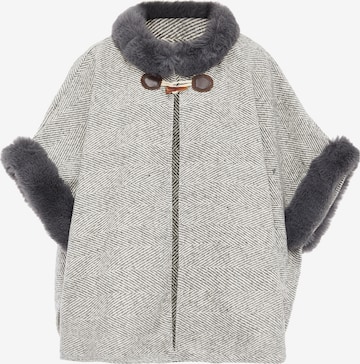 FRAULLY Cape in Grey: front