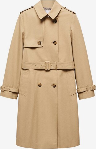 Manteau mi-saison 'Polana' MANGO en beige : devant