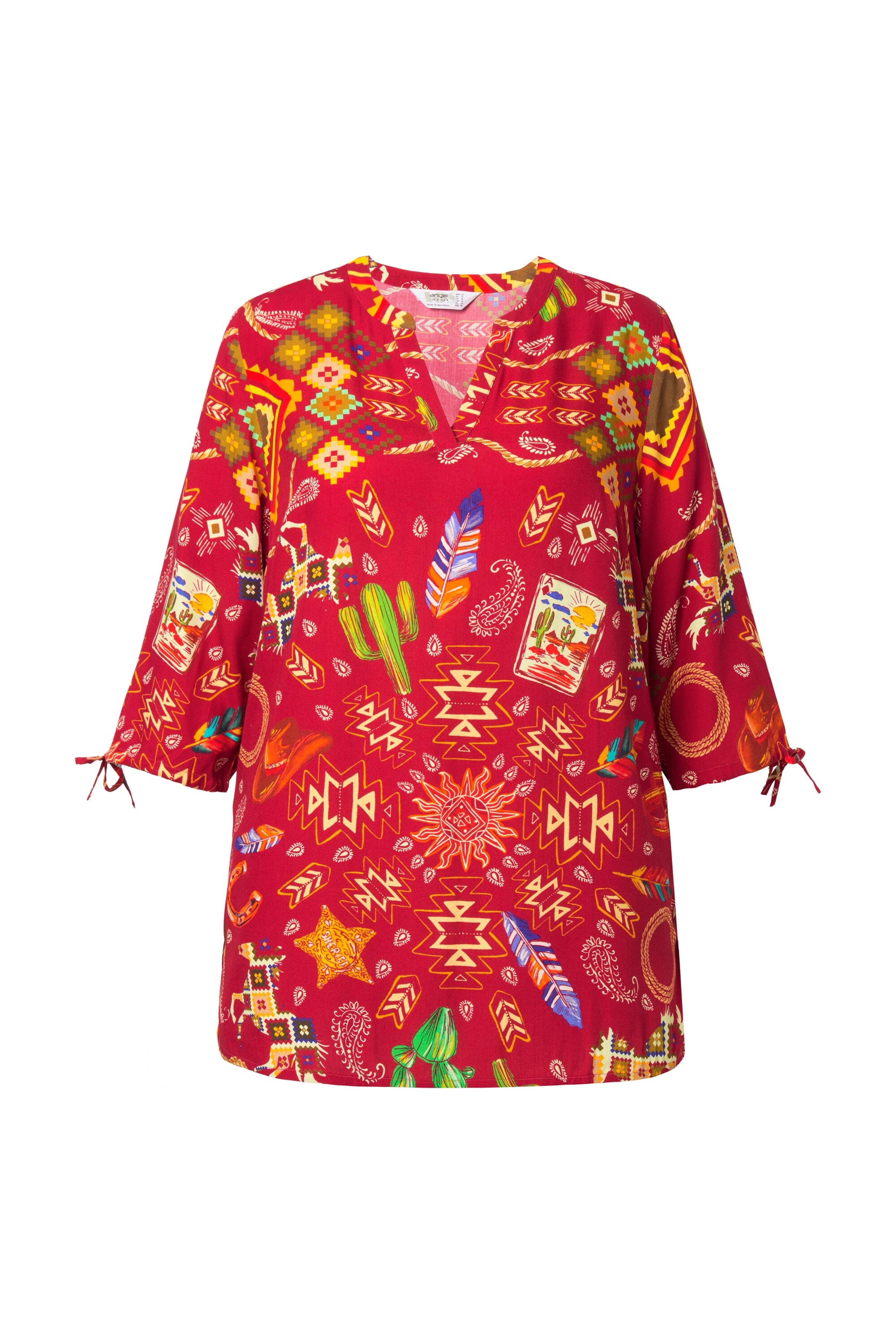 Angel of Style Tunic in Red: front