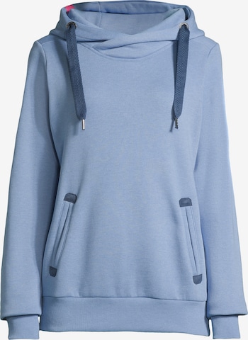 Sweat-shirt salzhaut en bleu : devant