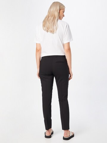 Coupe slim Pantalon à plis HUGO en noir