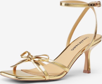 Dream Pairs Strap Sandals 'Sample Name' in Gold: front