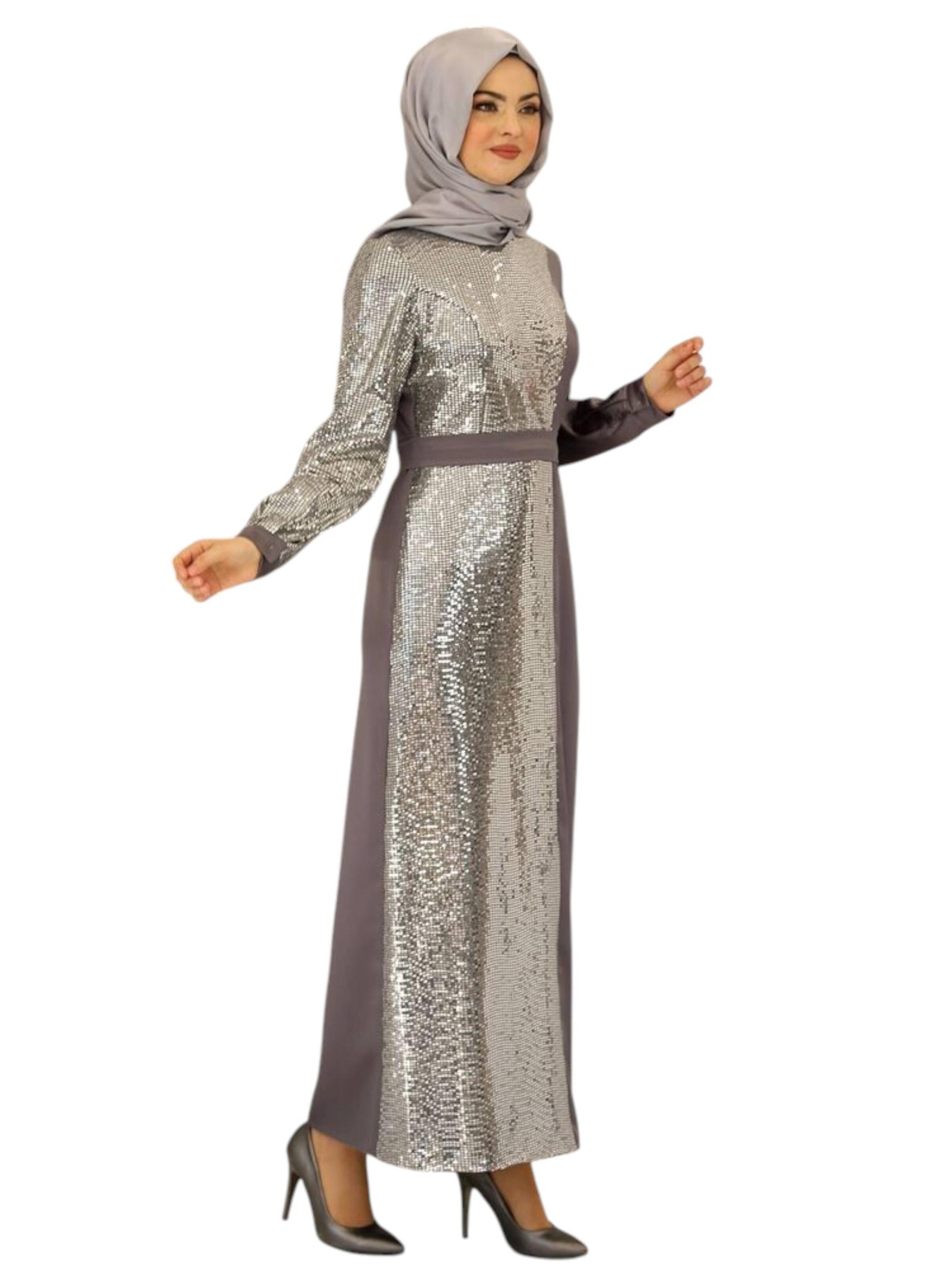 fashionshowcase Festkjole 'Firuze' i grå