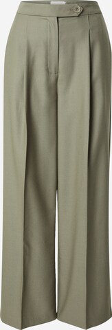 Loosefit Pantaloni con pieghe 'Hailey' di ABOUT YOU x Marie von Behrens in verde: frontale