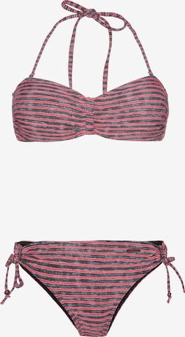 PROTEST Bandeau Bikini 'PRTBARBERA' in Roze: voorkant