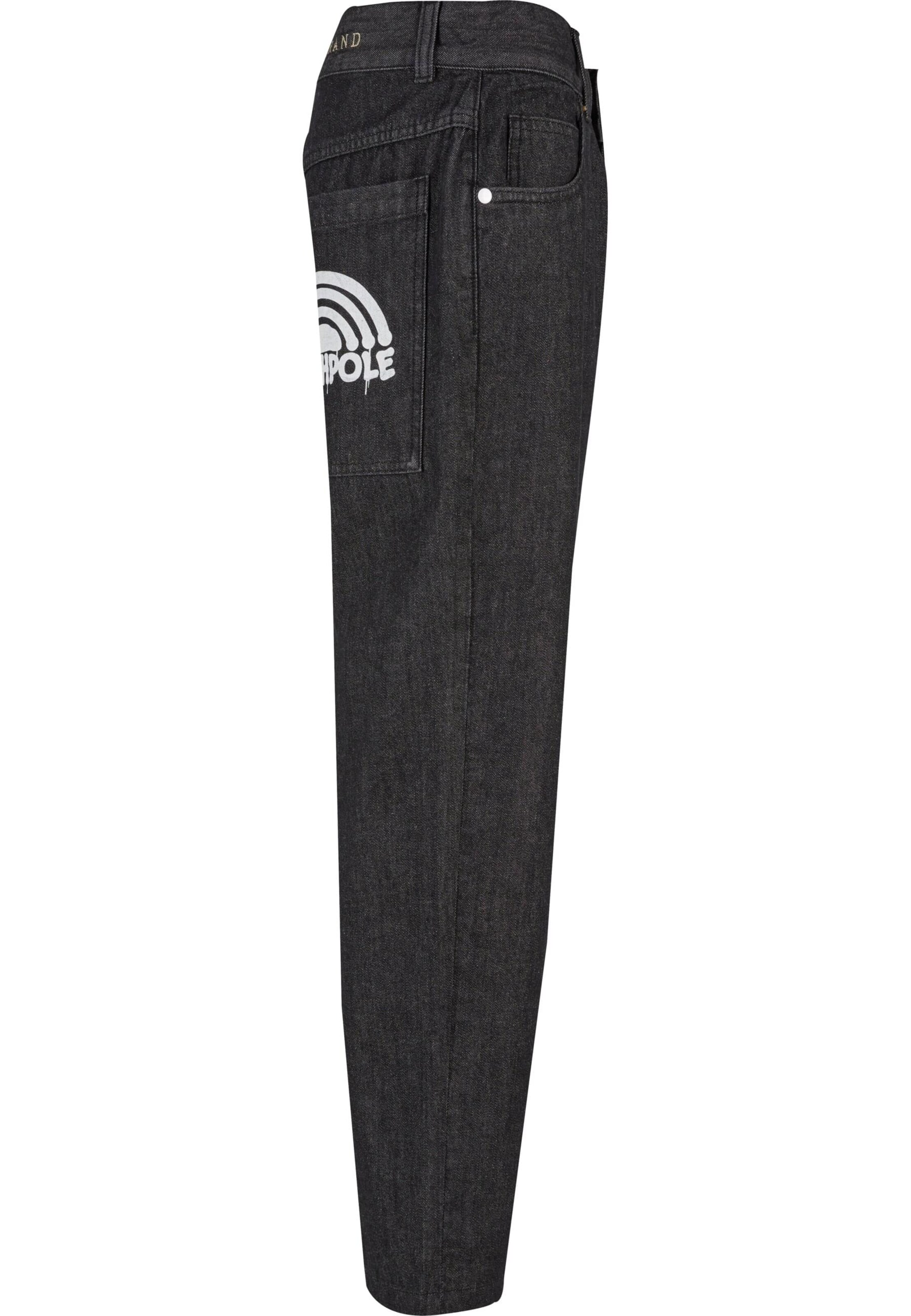 SOUTHPOLE Loosefit Farkut värissä musta