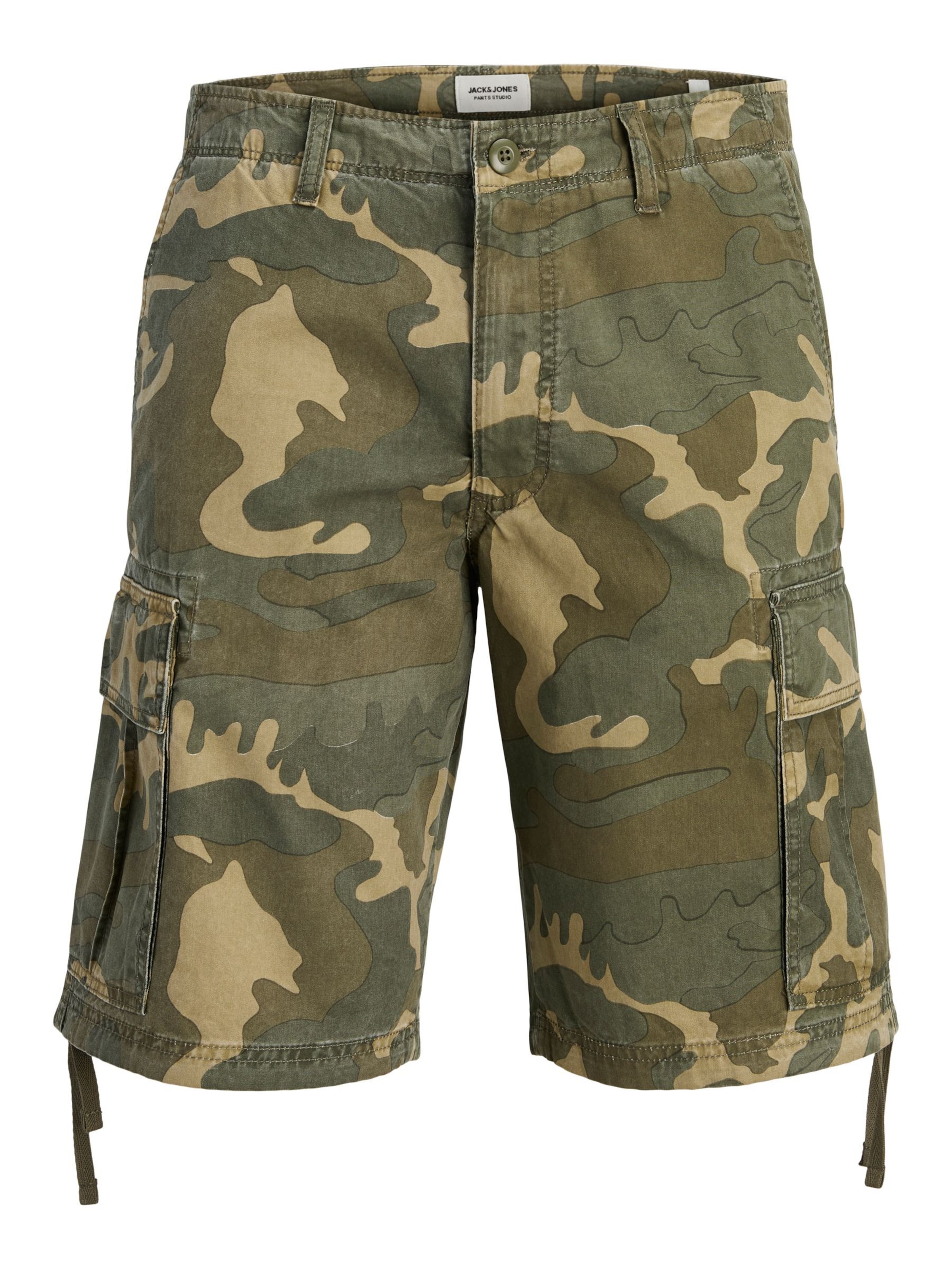 JACK & JONES Cargobukser i grøn: forside