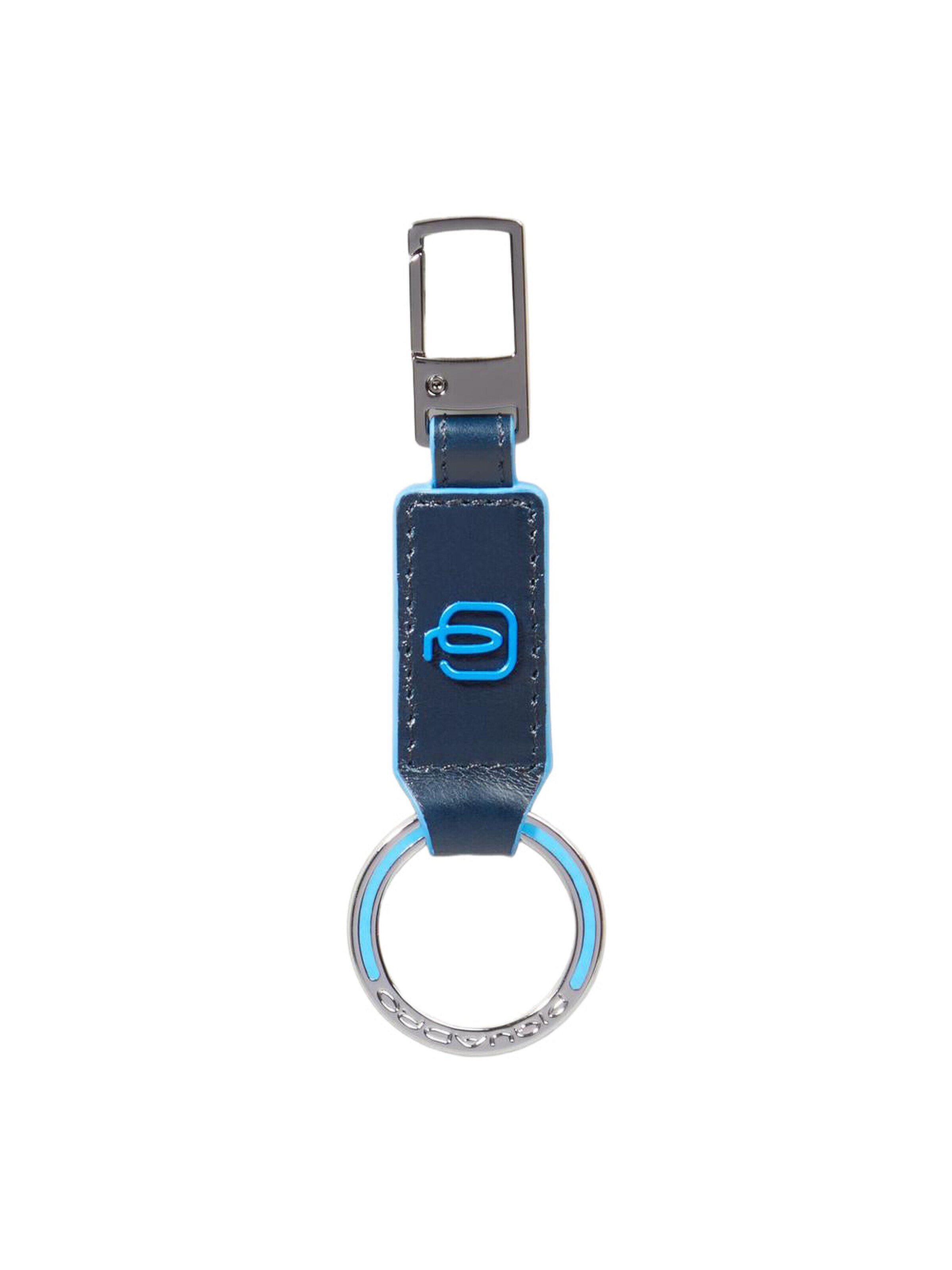 Piquadro Key ring in Blue: front