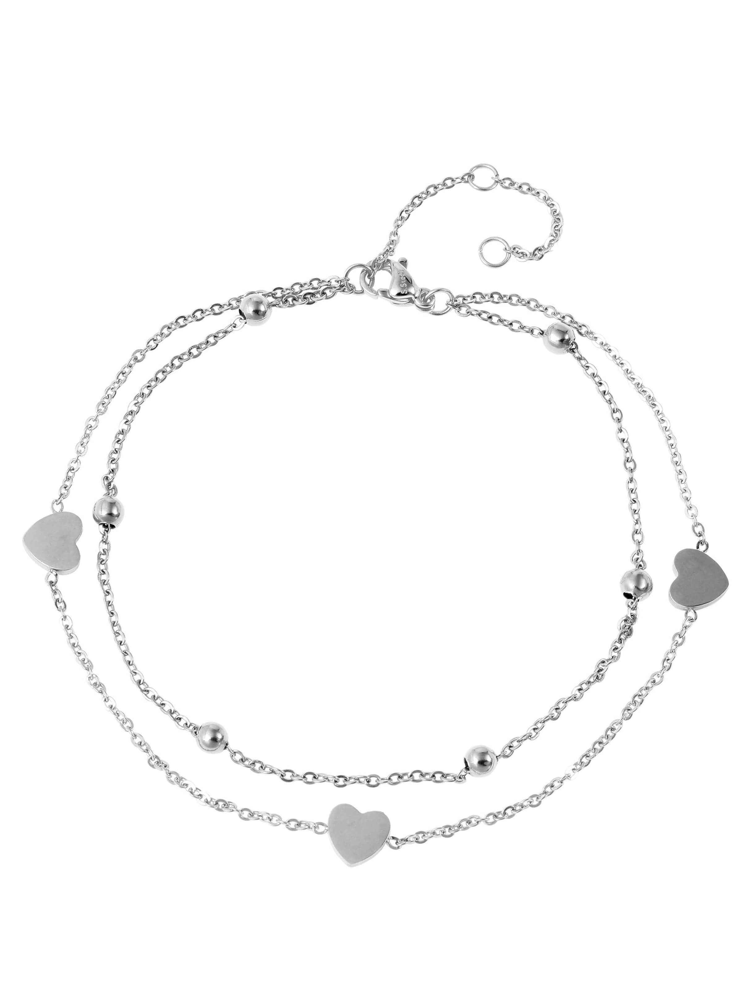 Akzent Fußschmuck 'Hanni, langlebig'‌ in Silber: Vorderseite