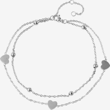 Akzent Fußschmuck 'Hanni, langlebig' in Silber: Vorderseite