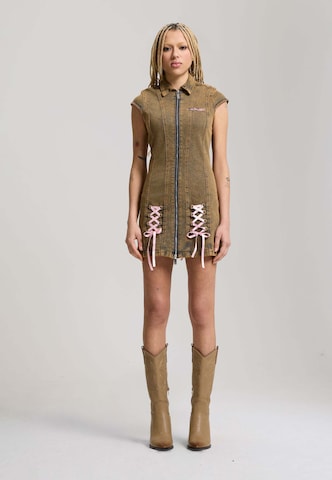Ed Hardy Kleid in Beige