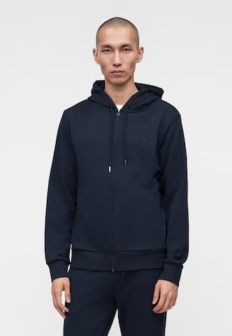 Hackett London Sweat jacket 'CLASSIC' in Blue: front