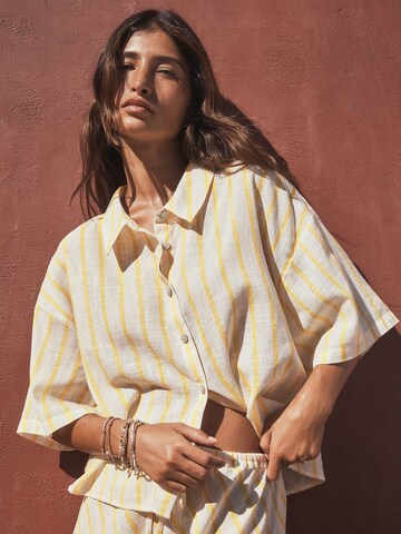 Next Bluse i beige: forside