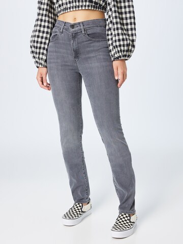 Regular Jean '724 High Rise Straight' LEVI'S ® en gris : devant