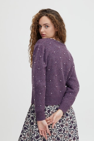 Atelier Rêve Knit Cardigan 'IRFLEURIE CA' in Purple