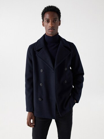 Salsa Jeans Tussenjas in Blauw: voorkant