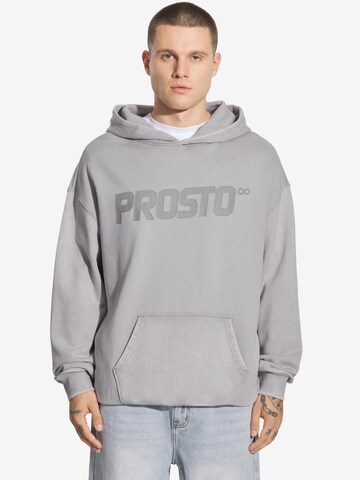 Prosto Sweatshirt 'Big Log Washed' in Grey