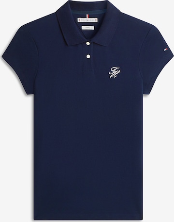 TOMMY HILFIGER Majica | modra barva: sprednja stran