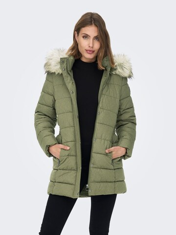 ONLY Зимно палто в зелено