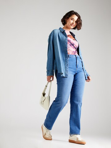 ONLY Carmakoma Slimfit Jeans 'CARAUGUSTA' in Blau