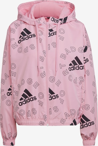 ADIDAS PERFORMANCE Αθλητικό μπουφάν σε ροζ: μπροστά