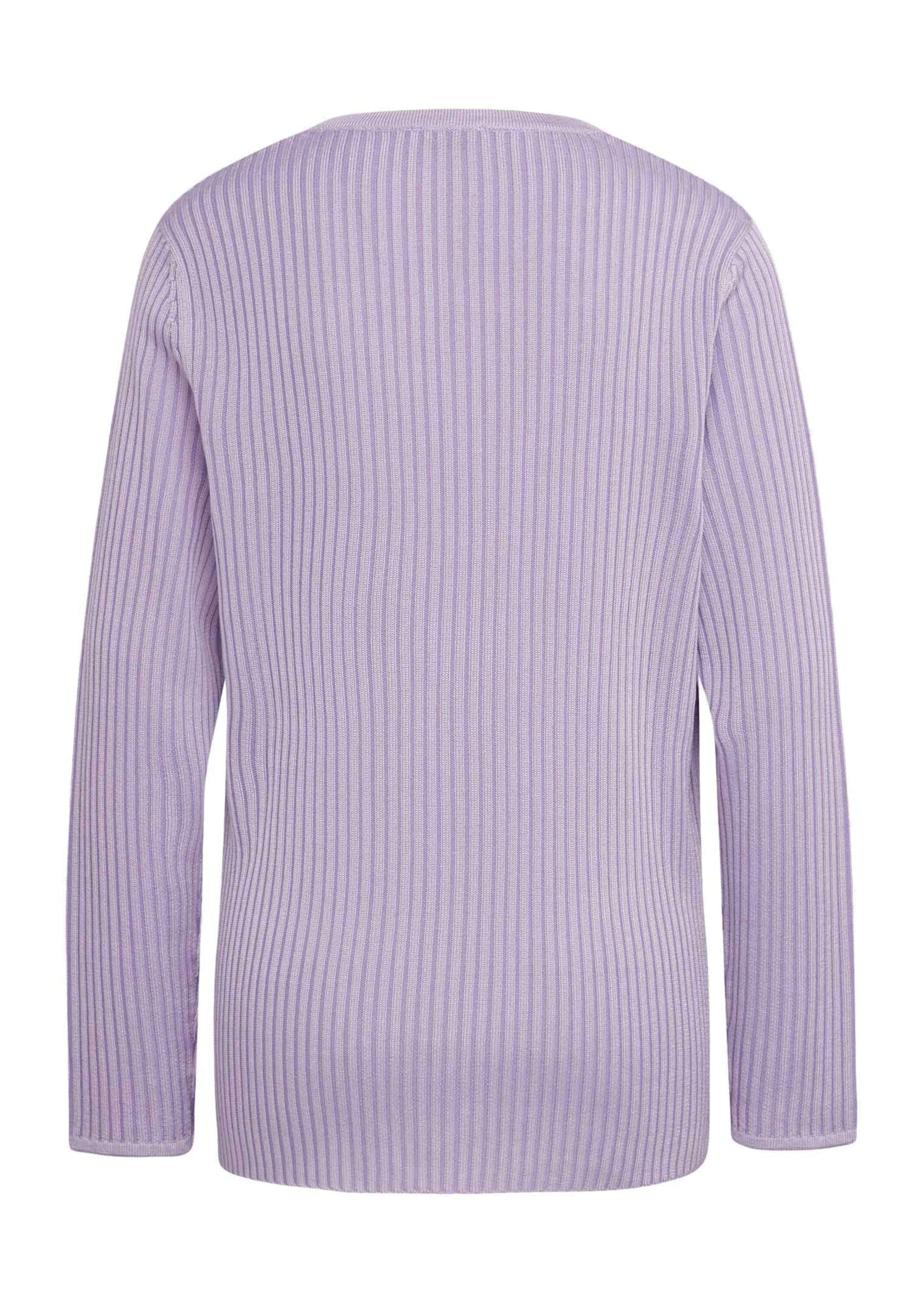 Goldner Gebreid vest in Lila