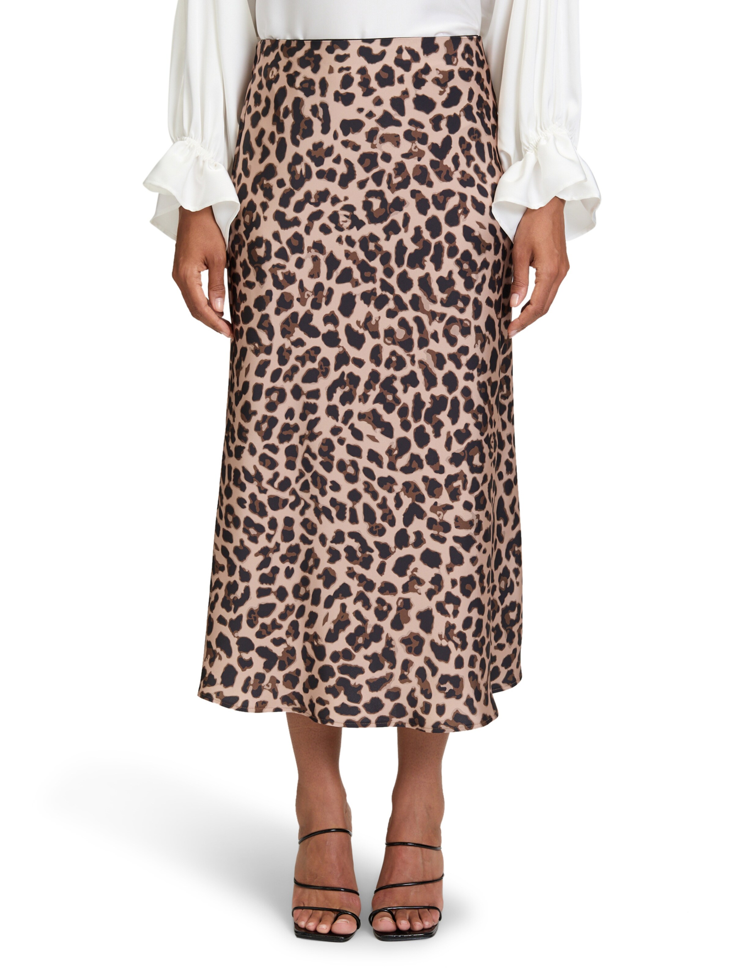 Jupe Vera Mont en beige : devant